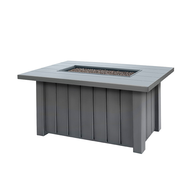 Trevi 50x32 Rectangular Fire Pit with Lid 55,000 BTU Fire Table