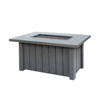 Trevi 50x32 Rectangular Fire Pit with Lid 55,000 BTU Fire Table