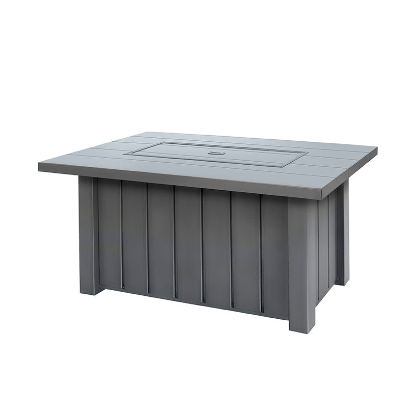 Trevi 50x32 Rectangular Fire Pit with Lid 55,000 BTU Fire Table