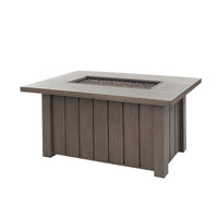 Trevi 50x32 Rectangular Fire Pit with Lid 55,000 BTU Fire Table