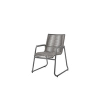 Cabana Dining Arm Chair Outdoor Patio Aluminum Stackable Eco Weave