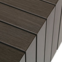Bari Aluminum Coffee Table Outdoor Patio Rust Proof Modern Table