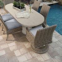 Laurent Dining Swivel Rocker Outdoor Patio Wicker Cushion Chair