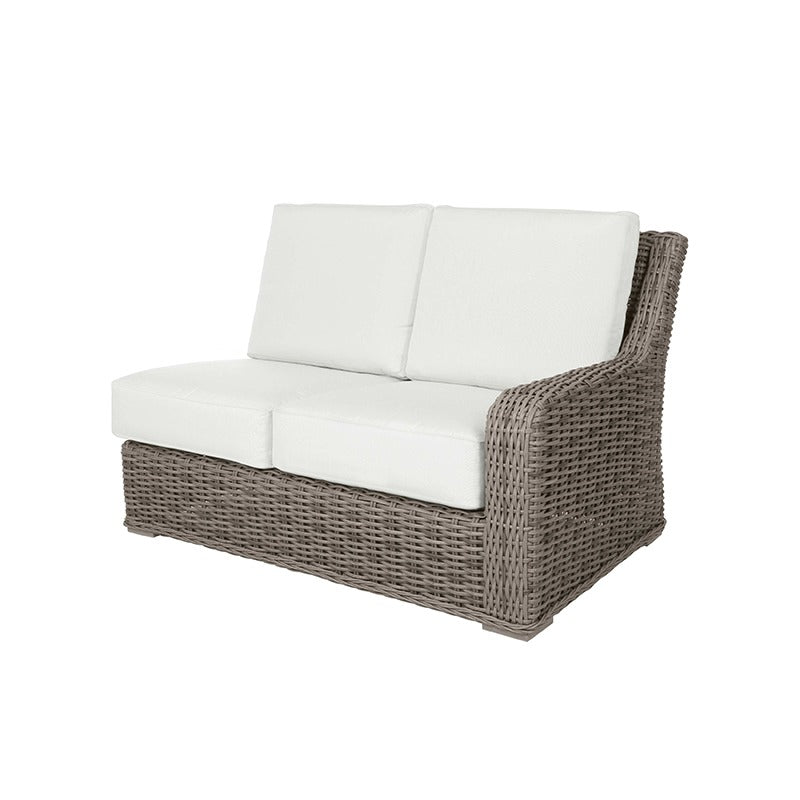 Laurent Loveseat Outdoor Patio Wicker Cushion Aluminum Lounge Sofa