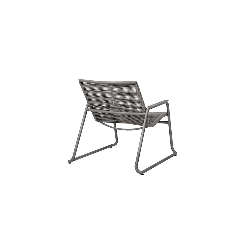 Cabana Club Chair Stackable Aluminum Outdoor Patio Chair Eco Weave