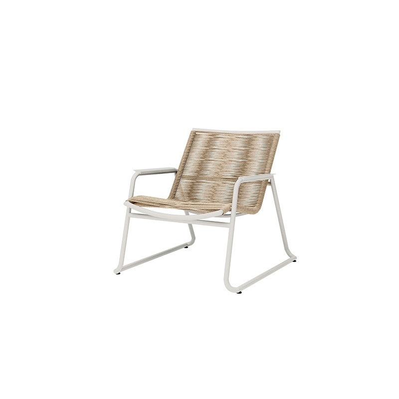 Cabana Club Chair Stackable Aluminum Outdoor Patio Chair Eco Weave