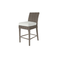 Laurent Bar Height Armless Stool Outdoor Patio Wicker Seat