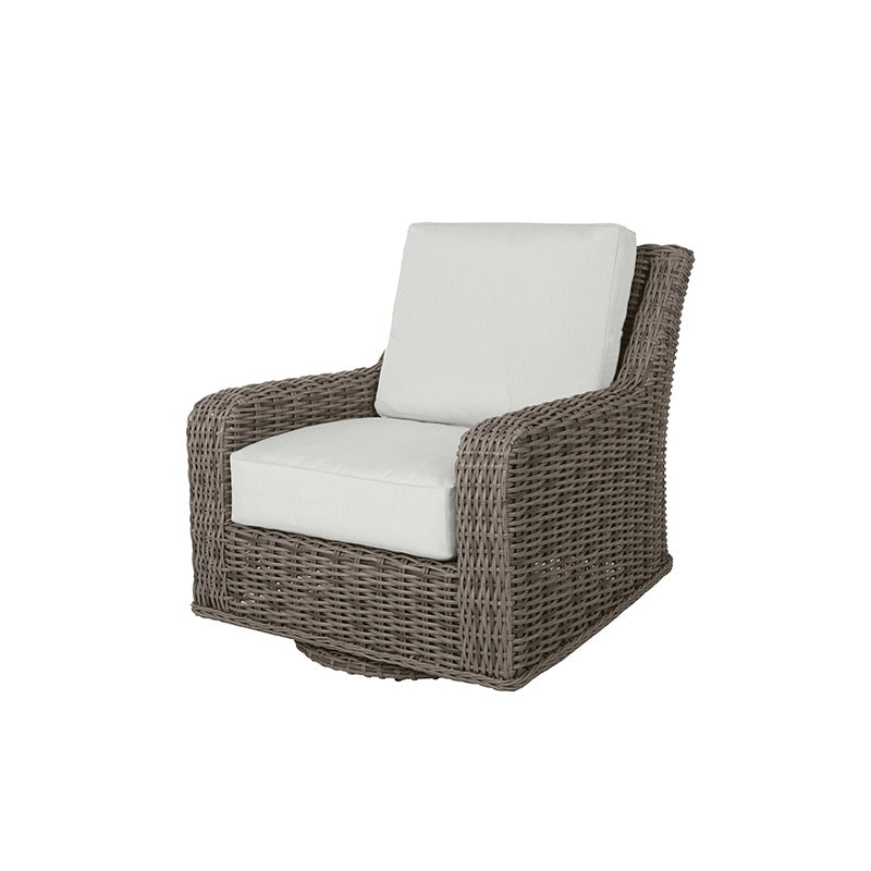 Laurent Swivel Glider Chair Outdoor Patio Wicker Cushion Lounge Seat