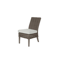 Laurent Dining Side Chair Outdoor Patio Wicker Cushion Dining Seat