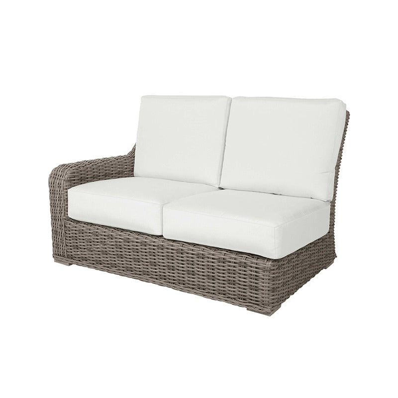 Laurent Right Loveseat Section Outdoor Patio Wicker Cushion Seat