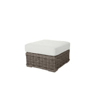 Laurent Ottoman Outdoor Patio Wicker Cushion Footrest Stool Seat