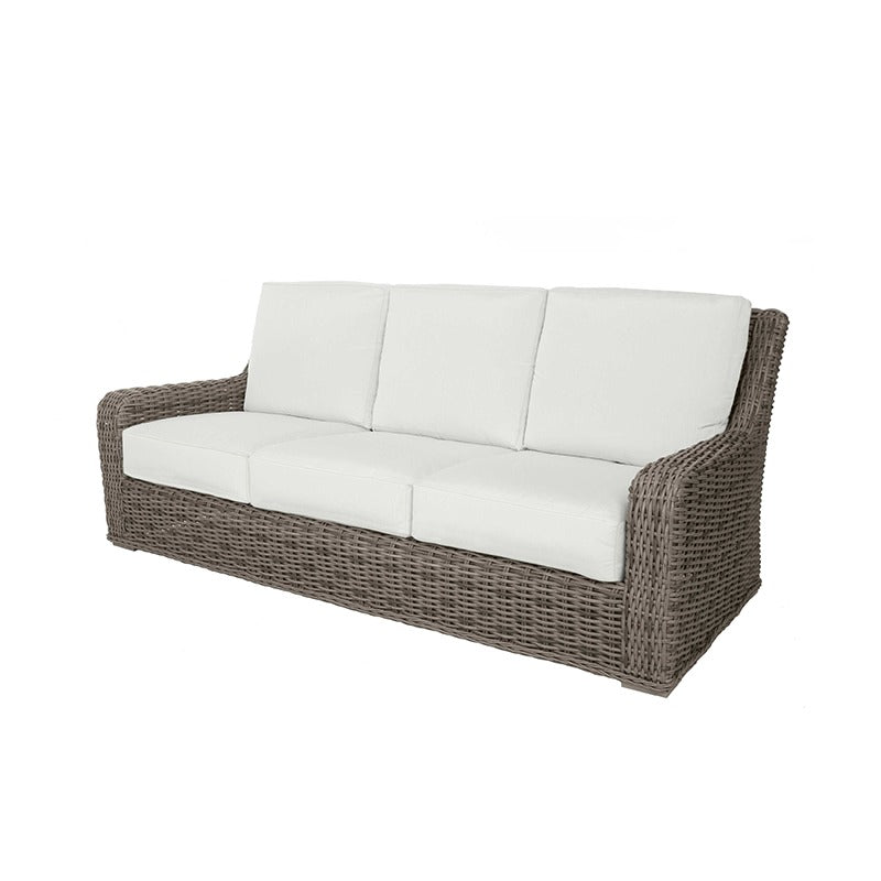 Laurent Sofa Outdoor Patio Wicker Cushion Aluminum Lounge Couch