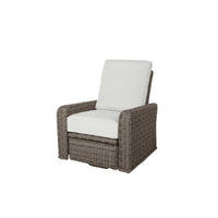 Laurent Swivel Recliner Outdoor Patio Wicker Cushion Lounge Chair