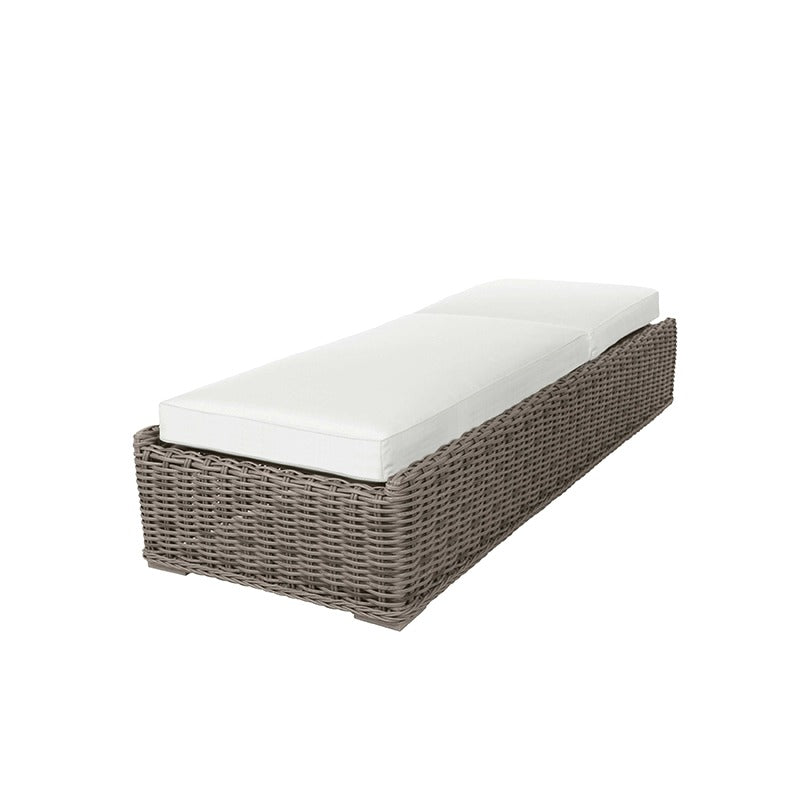 Laurent Adjustable Chaise Lounge Outdoor Patio Wicker Cushion Chair