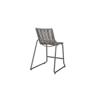 Cabana Armless Counter Stool Outdoor Patio Aluminum Stackable Eco Weave