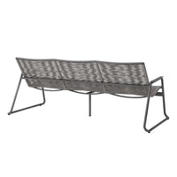 Cabana Sofa Outdoor Patio Aluminum Couch Stackable Eco Weave Seating
