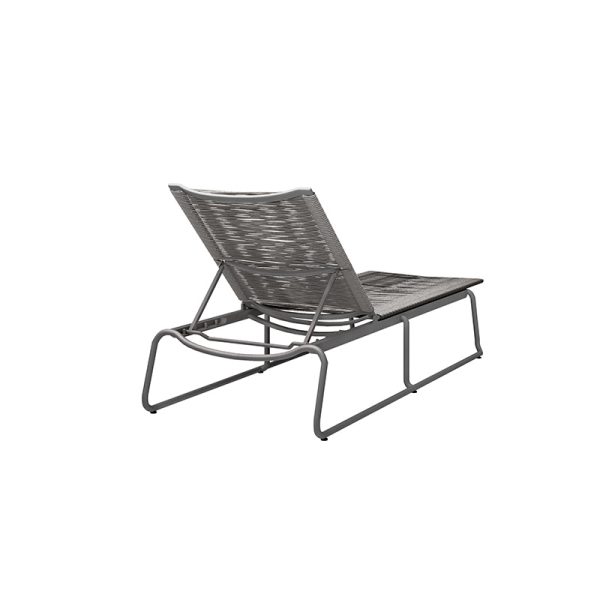 Cabana Adjustable Chaise Lounge Outdoor Aluminum Patio Recliner Chair